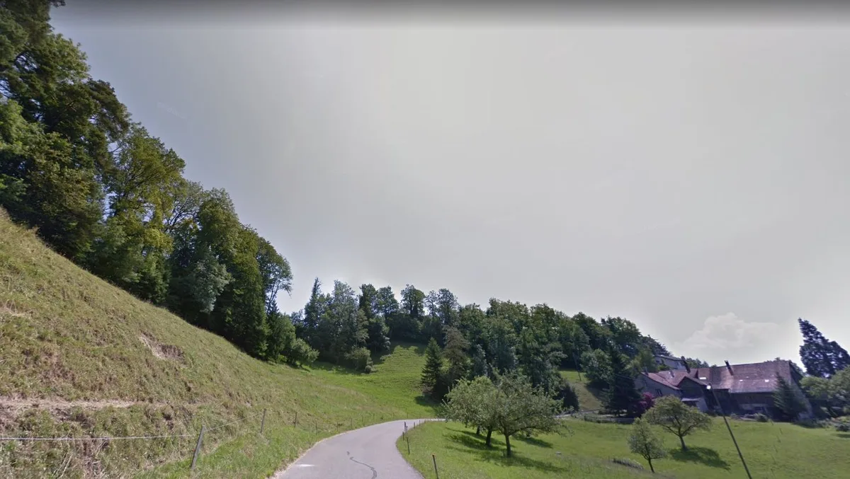 Hang und Strasse bei Sitzberg.